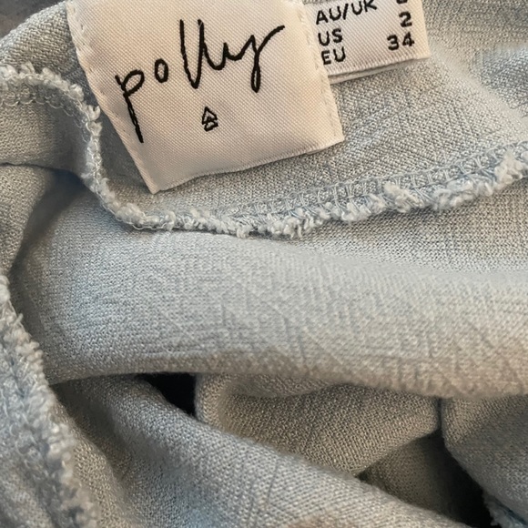 Light blue linen blue dress - Picture 5 of 5